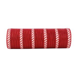 Midi Factory New Design Holiday Day Christmas decorativo 10 pollici <span class=keywords><strong>Poly</strong></span> Deco <span class=keywords><strong>Mesh</strong></span> <span class=keywords><strong>Ribbon</strong></span> Rolls per ghirlanda - Product Image 3