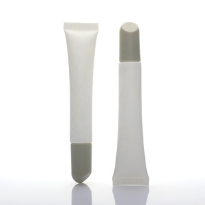 Envases Personalizados Populares de 10 ml, Tubos Cosméticos Blancos de Plástico con Cabeza de Brillo Labial, Tubo Exprimible de Bálsamo Labial de PP - Product Image 1