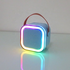 Lonvel Speaker Mini portabel, lampu Rgb berkedip, pesta rumah portabel Karoke Set mikrofon dapat diisi ulang nirkabel dengan 2 mikrofon - Product Image 5
