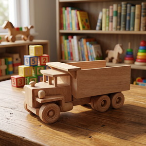 Wooden Truck <b>Toy</b> Without Lid for Boys 8-13 Years Eco-friendly & Non-toxic <b>Educational</b> <b>Toy</b> From Vietnam Accept Customized Brand - Product Image 3