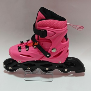 Zapato de patinaje sobre ruedas intermitente Soy Luna 4 ruedas <span class=keywords><strong>Quad</strong></span> ajustable Material de PU <span class=keywords><strong>patines</strong></span> para <span class=keywords><strong>comprar</strong></span> para niños - Product Image 4