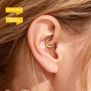 Toposh Hot Sale F136 Titanium verguld Labret Cartilage Daith Helix Tragus Body <span class=keywords><strong>Piercing</strong></span> Sieraden voor Verloving Bruiloft Cadeau - Product Image 4