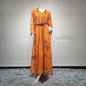 Produits tendances Moyen-Orient Femmes Costume arabe Robe ethnique transfrontalière Jalabiya Dubaï Vêtements musulmans - Product Image 3