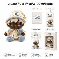 Poupée en peluche personnalisée, design de personnage mignon pour enfants, jouets en peluche OEM/ODM, accessoires et options d'emballage personnalisables