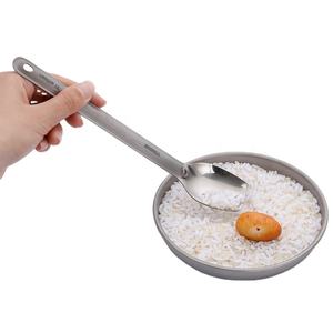 Accessoires de camping en plein air, randonnée pédestre, pique-nique, cuillère à long manche en titane, cuillère-fourchette en titane, couverts de camping, cuillère de camping, fourchette de camping - Product Image 1