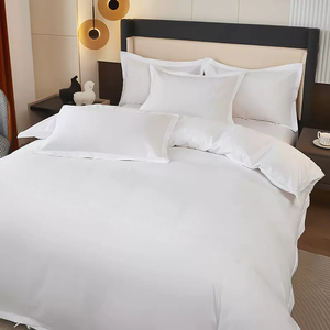 Vente en gros <span class=keywords><strong>de</strong></span> draps jumeaux 4 pièces draps d'hôtel linge <span class=keywords><strong>de</strong></span> <span class=keywords><strong>lit</strong></span> blanc ensemble <span class=keywords><strong>de</strong></span> literie - Product Image 5