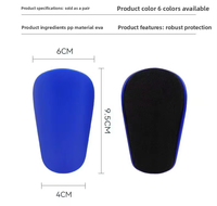 Piuluvor Mini protège-tibias de football ultra légers 40g, protection de base, extra petits 10 6,3 cm, toutes saisons, pour hommes et femmes