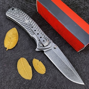 Cuchillo plegable EDC de rescate para exteriores Ker Shaw Starter 1301, hoja de acero inoxidable con punta caída, cuchillo de bolsillo para camping, OEM DIY - Product Image 5