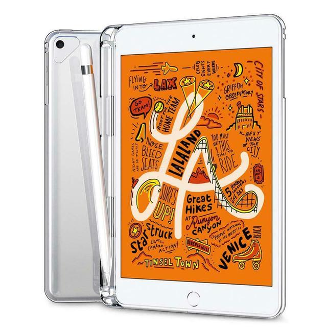 Drop Protect Clear With Pen Slot Soft TPU Slim Back Case for iPad Mini 5 2019 7.9" tablet case