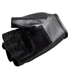 Fitness Gloves <b>Half</b> Finger Weight Lifting Breathable Non <b>Slip</b> Unisex Adult Black - Product Image 2