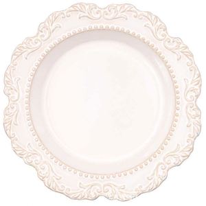 Juego de Platos de Cerámica Retro de Lujo, Estilo Barroco Francés, Apto para Microondas, con Acabado Bajo Esmalte - Product Image 1