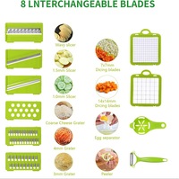 Lbb Best Verkopen 16 In 1 Draagbare Multifunctionele Uiensnijder Fruitsnijder Aardappelschiller Handmatige Dropshipping Groentechopper