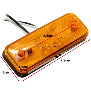 2/4/6 Piezas, 4 Luces LED Ámbar, Marcador Lateral, Intermitentes, Lámpara para Autobús, Camión, Remolque, Caravana, 12~24V E8 - Product Image 4