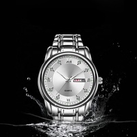 Montre pour hommes étanche timex extérieure de luxe en or bracelet en acier argenté montres à quartz pour hommes
