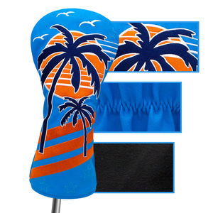 Échantillon Gratuit : Housse de Tête de Golf avec Bande Élastique et Broderie de Logo – Ensemble de Housses pour Driver, Fairway et UT - Product Image 2