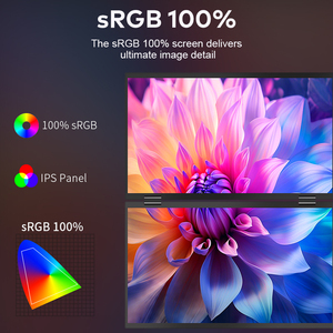 16 inch có thể gập lại màn hình kép 2560*1600 IPS độ phân giải Type-C & HD Giao diện màn hình <span class=keywords><strong>LCD</strong></span> màn hình cho máy tính xách tay - Product Image 5