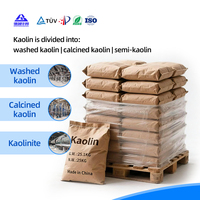 Argile kaolinique calcinée naturelle lavée pour revêtement de papier et utilisation comme remplissage, application réfractaire