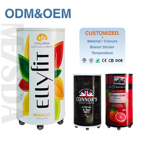 Meisda sc65y 65L thủy tinh tròn Thùng mát có thể định hình đồ uống hiển thị tủ lạnh ETL chứng nhận cho đồ uống bia lưu trữ - Product Image 1