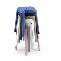 Chaise de salle à manger en plastique moderne, écologique et durable, design ergonomique, empilable, portable pour la maison, les écoles, les bureaux