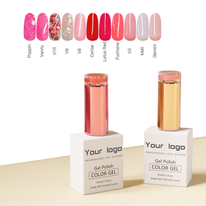 2025 nouvelle couleur 132 pièces ensemble de <span class=keywords><strong>vernis</strong></span> à ongles Gel à utiliser avec Gel de Base et couche de finition tremper Gel UV - Product Image 6