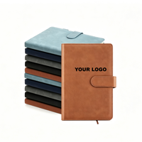 Cuaderno de Cuero de Alta Calidad Personalizable A5 con Tapa Dura para Reuniones de Trabajo, Uso Escolar, con Encuadernación Cosida con Hilo