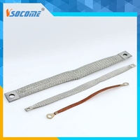 Bande plate anti-corrosion étamée pour mise à la terre extérieure, en cuivre tressé, conforme CE/ISO pour les normes TZ/TZX