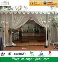 Tente de réception en aluminium à structure libre 10x20m 15x30m 20x40m, triple couche, imperméable quatre saisons, en tissu PVC blanc solide pour événements