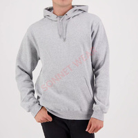 Erkek Modern Kesim Hafif Örme Kapüşonlu Sweatshirt Kanguru Cepli Nefes Alabilen Kumaş Çok Yönlü Görünüm Polyester/Pamuk