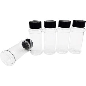 Wholesale 110ml Round PET Plastic Eco-Friendly Spice Powder <b>Bottle</b> with <b>Shaker</b> Lid Customizable for Pepper Salt Spice Tools - Product Image 5