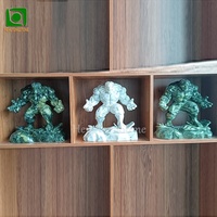 Indoor-Kleinhandwerk Statue Marmor Filmfigur Hulk Statue Stein Berühmte Persönlichkeit Skulptur