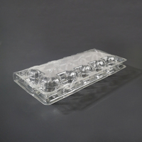 Barquettes jetables transparentes en PET pour 10 œufs de caille – Boîtes d'emballage pour œufs de volaille, jus, sushis, pizzas et gelées