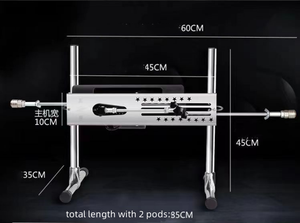 リモコン付き2in1デュアルディルド双方向スラストマッサージャー自動セックスマシン強力ユニセックスラブマシン女性カップル向け - Product Image 6