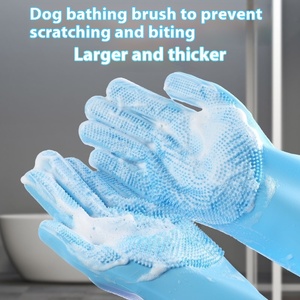 Gants de vaisselle en Silicone magique pour femmes isolation thermique imperméable gants de bol de <span class=keywords><strong>cuisine</strong></span> Anti-chaud pour laver les vêtements ménage - Product Image 3