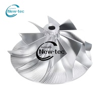 Nouvelle roue de compresseur de turbocompresseur forgée G35-990 62x76mm 9+0 inversée usinée CNC 5 axes pour remplacement/réparation