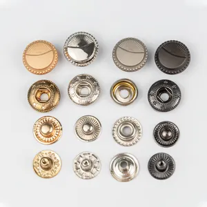 Round shape snap buttons arab style thobe plating finish customize colors zinc alloy Muslim Islamic snap button