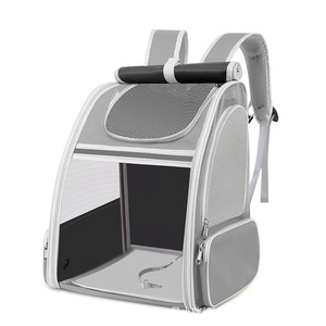 Sac à dos de grande capacité léger et respirant pliable pour cage à chat Sac de voyage à la mode pour animaux de compagnie résistant à la lumière pour chiens Bouton en nylon - Product Image 1
