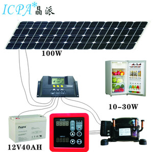 Xách Tay 90-Lít Tủ Lạnh Với Tủ Đông-Phòng Mini Năng Lượng Mặt Trời Tủ Đông DC Biến Tần Số Máy Nén Cho Xe Hộ Gia Đình Sử Dụng - Product Image 2