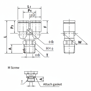 Nitta PUSH หนึ่งมินิประเภท AY6ตัวเชื่อมต่ออื่นๆหมวดหมู่ผลิตภัณฑ์ - Product Image 1