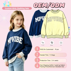 <span class=keywords><strong>Felpa</strong></span> Oversize in Pile per Ragazze con Patch a Contrasto e Lettere, Personalizzabile OEM, Manica Lunga, per il Ritorno a Scuola - Product Image 1