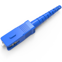Conector de Fibra Óptica SC UPC 3mm/2mm, Adaptador de Fibra Óptica para Telecomunicaciones FTTH FTTx, 1 Fibra, 200 Piezas/Bolsa, Marca ODM/OEM