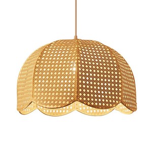Rattan Chandelier 40Cm 50Cm 60Cm Round Led E27 Pendant <b>Light</b> For Living Room <b>Dining</b> Room Hotel Guesthouse - Product Image 3