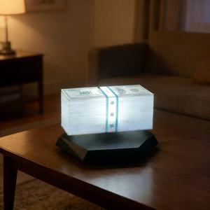 3D Printed Magnetic Levitation GTA Money Lamp 360 Floating Dollar <b>LED</b> <b>Touch</b> <b>Light</b> Gaming Room Decor RGB Color Night <b>Light</b> - Product Image 2