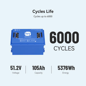 Batería de Litio de Largo Alcance para Carro de Golf, 51.2V 105Ah, Descarga Máxima de 150A, Módulo de Energía Confiable con BMS de Balance de 2A, Tasa de Carga de 0.5C - Product Image 6