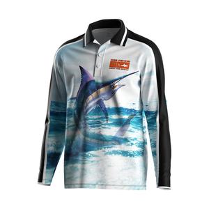 Camiseta Polo con Diseño de Pez Espada para Hombre, Control de Humedad UPF50+, Secado Rápido y Transpirable para Largos Días de Pesca - Product Image 1
