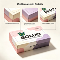 Boîte cadeau en papier pour outils de nail art, personnalisée