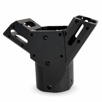 Base d'équipement pour articulation de robot en acier inoxydable/aluminium usinée sur mesure par CNC, anodisée noire, brochage pour usinage 3D OEM