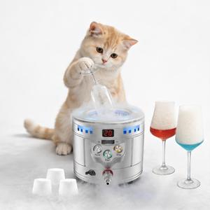 Mini Dry Ice Maker and Glass Freezer Machine for Bar Cocktail Smoke Effect Wine Beer Cup Chiller Catering Equipment 2 in 1 Porta - Product Image 1