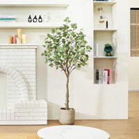 Plantes artificielles Simulation en gros d'eucalyptus vert pour la décoration de jardin à la maison