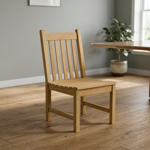 Silla de Jardín de Madera de Teca Sólida, Moderna, Resistente, con Patas Cónicas, Impermeable, Ecológica, Muebles OEM para Patio Exterior - Product Image 3