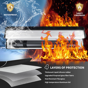 Bolsa Ignífuga a Prueba de Explosiones, Bolsa de Almacenamiento de Baterías Lipo Pequeña, Bolsa de Seguridad para Baterías, Bolsa de Carga para Interiores y Exteriores, Protector de Baterías para Viajes - Product Image 2